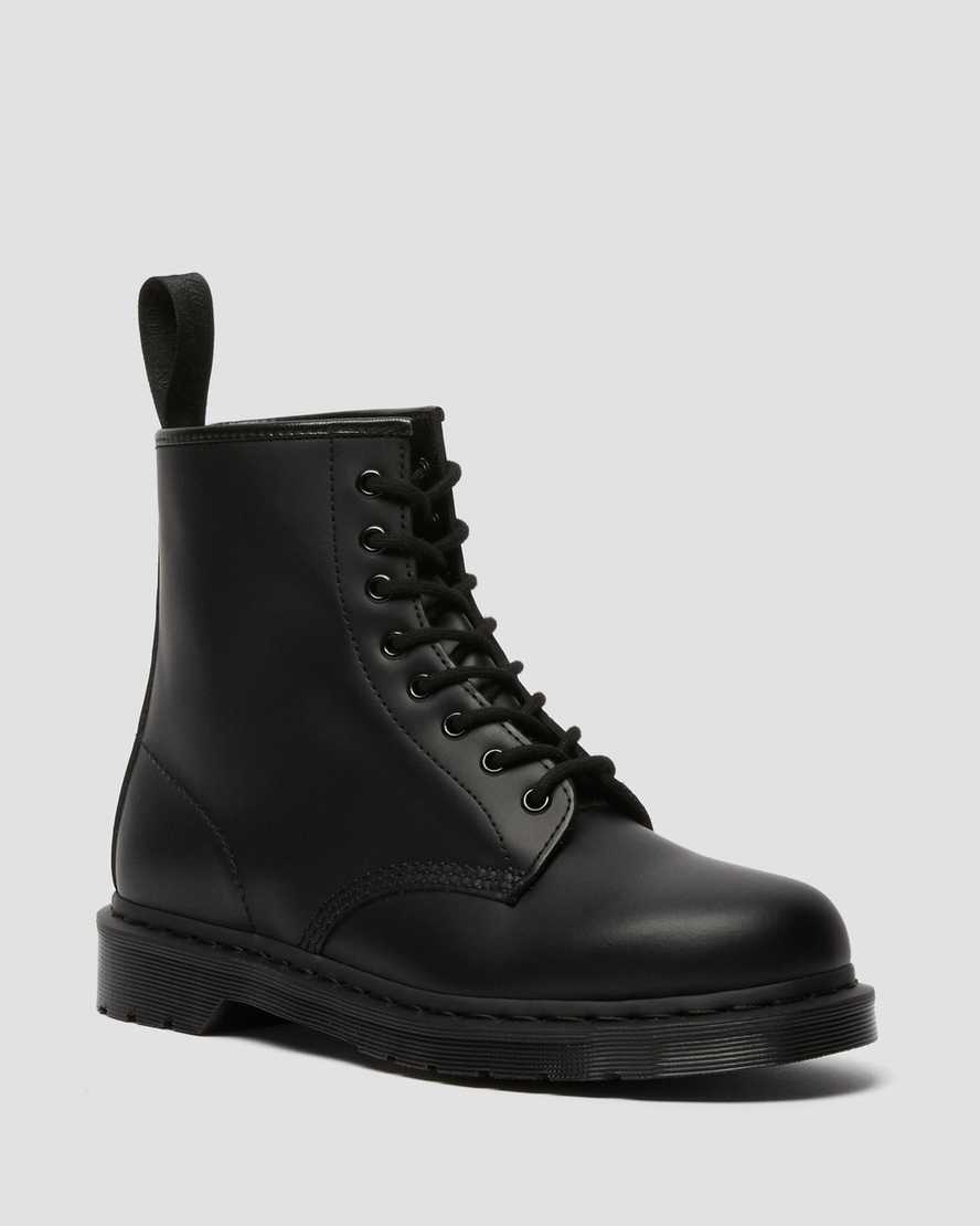 Dr. Martens 1460 Mono Smooth Lær Snørestøvler Dame Svart [6207DAXTE]